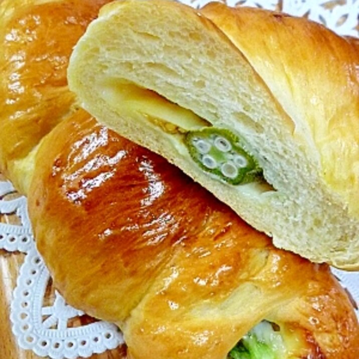 オクラとチーズのロールパン レシピ 作り方 By だんばた 楽天レシピ オクラとチーズのロールパン レシピ 作り方 By だんばた 楽天レシピ